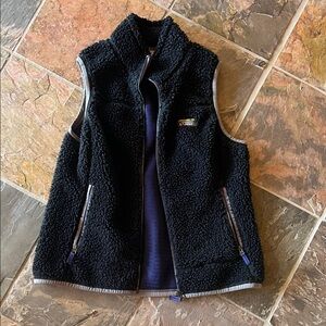L.L. Bean Black Fleece Vest